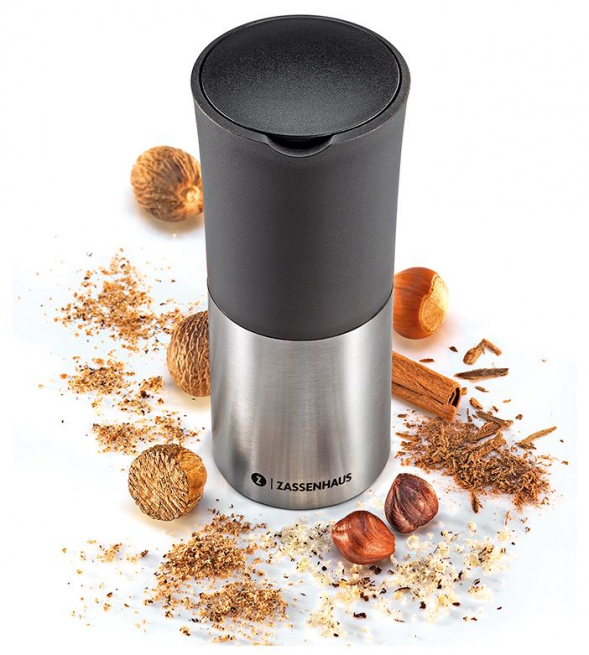 MM-Gewürzmühle DUO,Zassenhaus+4 Muskatnüsse